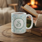 Winter Botanical Monogram Mug Kaffeetasse