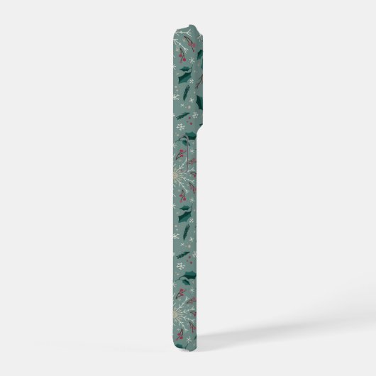 Winter Botanical Snowflake IPhone Case Hülle (Rechte Seite)