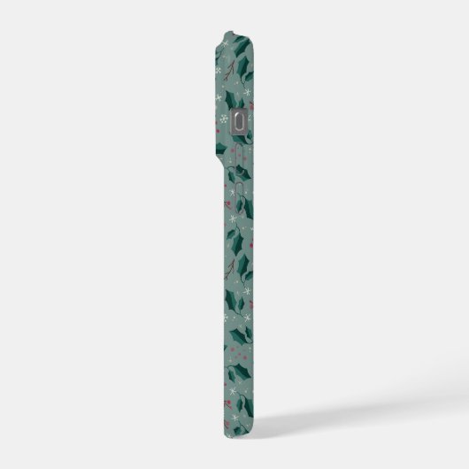 Winter Botanical Snowflake IPhone Case Hülle (Linke Seite)