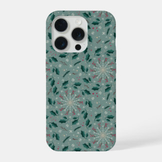 Winter Botanical Snowflake IPhone Case 15 Pro Hülle