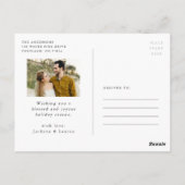 Winter Botanicals 4 Foto Urlaub Postkarte (Rückseite)