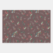 Winter Botanicals Blätter Musterurlaub (Vorderseite 3)