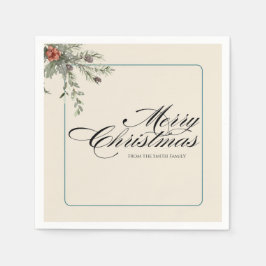 Winter Botanicals Christmas Party Foliage Serviette