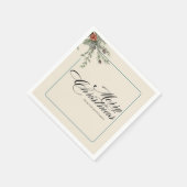 Winter Botanicals Christmas Party Foliage Serviette (Ecke)