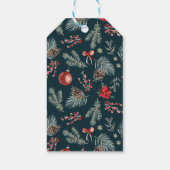 Winter Botanicals Coquette Bow | Christmas Geschenkanhänger (Rückseite)