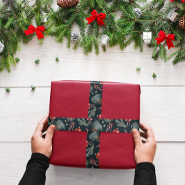 Winter Botanicals Coquette Bow | Christmas Ripsband