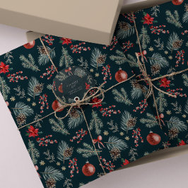 Winter Botanicals Coquette Bow | Christmas Seidenpapier