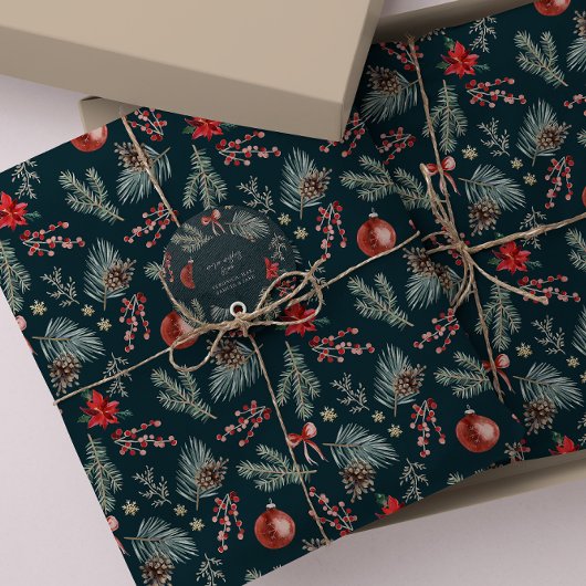 Winter Botanicals Coquette Bow | Christmas Seidenpapier