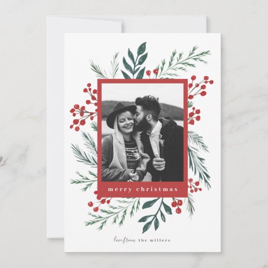 Winter Botanicals Elegantes Weihnachtsfest Foto (Vorderseite)