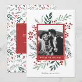 Winter Botanicals Elegantes Weihnachtsfest Foto (Vorne/Hinten)