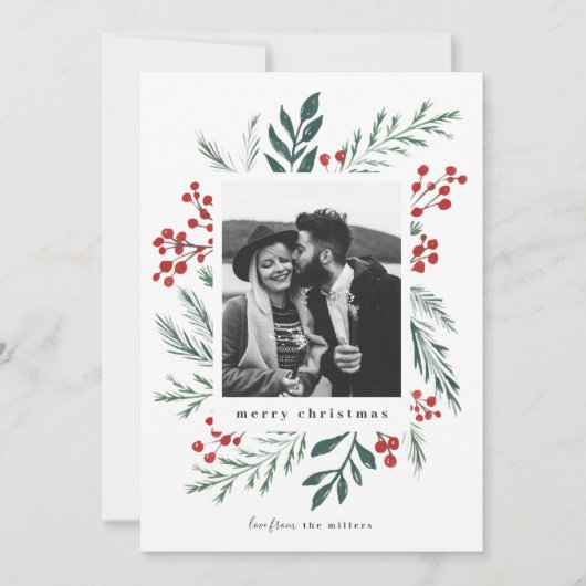 Winter Botanicals Elegantes Weihnachtsfest Foto (Vorderseite)