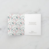 Winter Botanicals Elegantes Weihnachtsfest Foto (Innenseite)