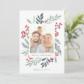 Winter Botanicals Elegantes Weihnachtsfest Foto (Stehend Vorderseite)