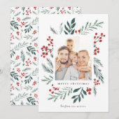 Winter Botanicals Elegantes Weihnachtsfest Foto (Vorne/Hinten)
