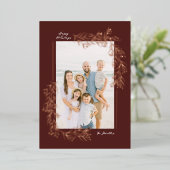 Winter Botanicals Foliday Card Folien Feiertagskarte (Stehend vorne)