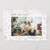Winter Botanicals Foto Frohe Weihnachtskarte Feiertagskarte (Vorne/Hinten)