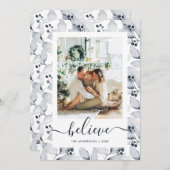 Winter Botanicals Foto glauben Weihnachtskarten Feiertagskarte (Vorne/Hinten)