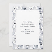 Winter Botanicals Foto glauben Weihnachtskarten Feiertagskarte (Rückseite)