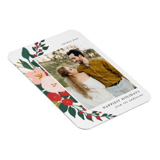 Winter Botanicals | Holiday Foto Magnet (Rechte Seite)