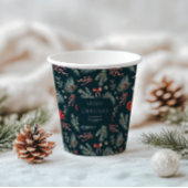 Winter Botanicals | Monogram Christmas Pappbecher