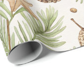Winter Botanicals & Schneeflocken - Rustikale Feie Geschenkpapier (Rolleneckpunkt)