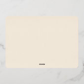 Winter Botanicals Weihnachtsfest Foto Folien Feiertagskarte (Rückseite)