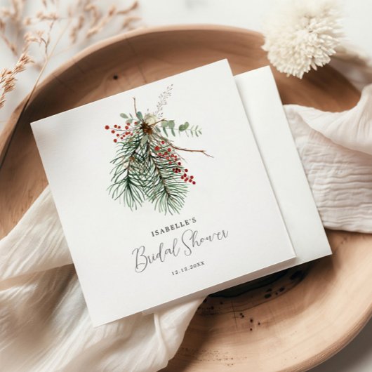 Winter Botanik Serviette