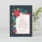 Winter Botanisch farbenfrohe Weihnachten (Stehend Vorderseite)
