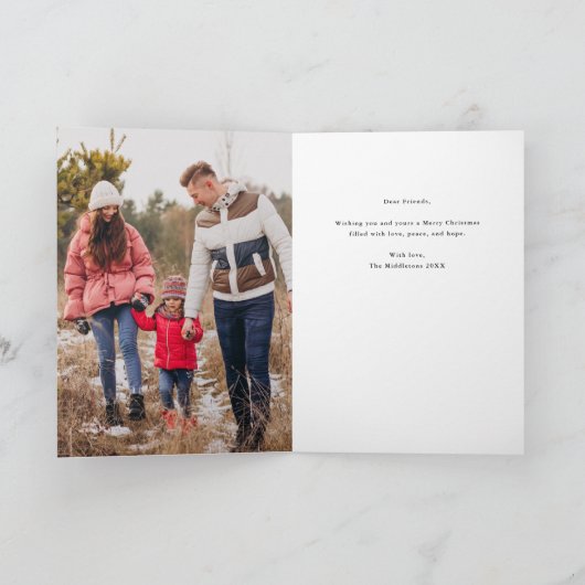 Winter Botanisch farbenfrohe Weihnachten (Innenseite)