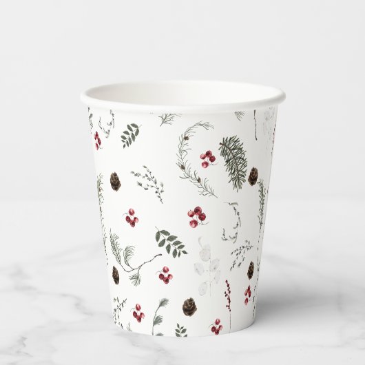 Winter botanisch pappbecher (Rückseite)