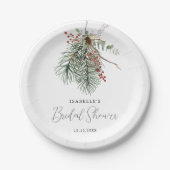 Winter botanisch pappteller (Vorderseite)