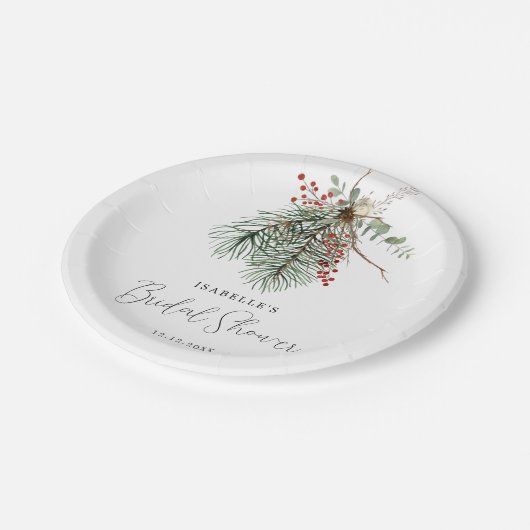 Winter botanisch pappteller (Schrägansicht)