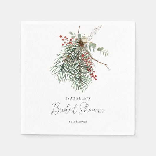 Winter botanisch serviette (Vorderseite)