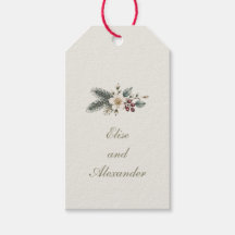 Winter Botanische Aquarell-Blumenhochzeit