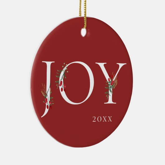 Winter-botanische geschmückte keramik ornament (Rechts)