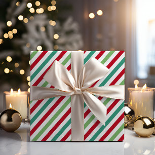 Winter Botanische Streifen Polka Dot Weihnachten Geschenkpapier Set