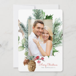 Winter Botanische Vegetation 2 Foto Wohnung Feiertagskarte