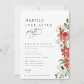 Winter Botanischer Flora glücklich je nach Party Einladung (Vorderseite)