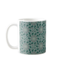 Winter Botanischer Schneeflocken-Becher