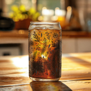 Winter Botanisches Dosenglas