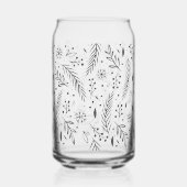 Winter Botanisches Dosenglas (Rückseite)