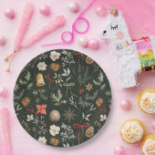 Winter Botanisches Festfest Weihnachten Pappteller (Party)