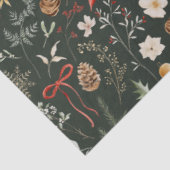 Winter Botanisches Festfest Weihnachten Seidenpapier (Ausschnitt)