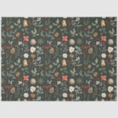 Winter Botanisches Festfest Weihnachten Seidenpapier (Vorderseite)