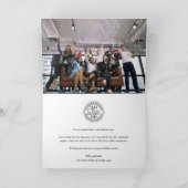 Winter Botanisches Geschäft oder Unternehmen Feiertagskarte (Innenseite)