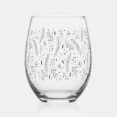 Winter Botanisches, stemless-Weinglas Weinglas Ohne Stiel (Links)