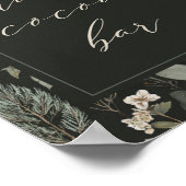 Winter Botanisches Weihnachtsfest - Kakao-Bar Zeic Poster (Ecke)