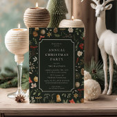 Winter Botanisches Weihnachtsfest - Party Einladung