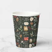 Winter Botanisches Weihnachtsfest - Party Pappbecher (Rechts)