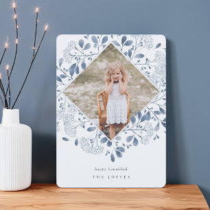 Winter Bouquet   Elegantes Hanukkah-Foto Feiertagskarte